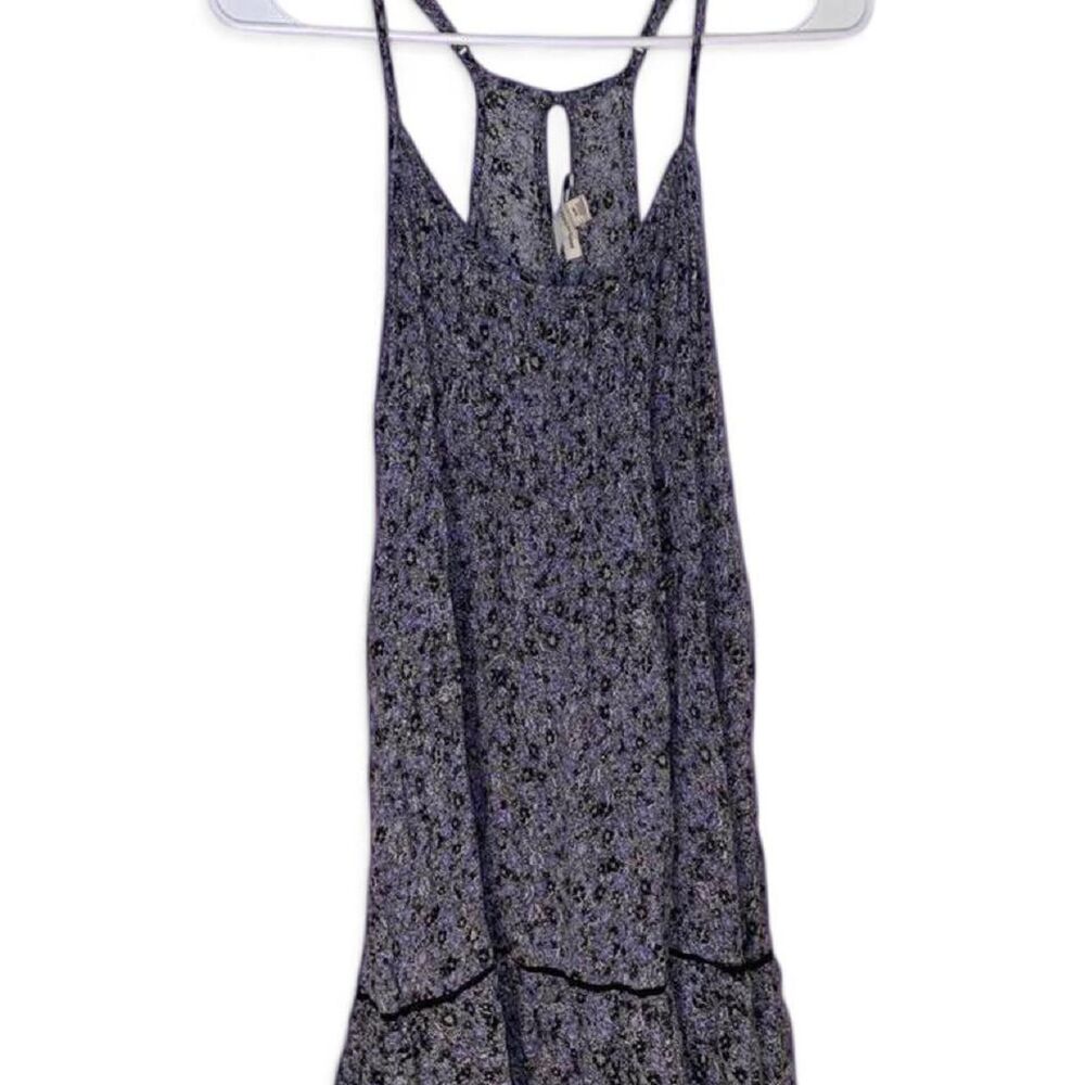 American-eagle Women's Blue and Purple Dress